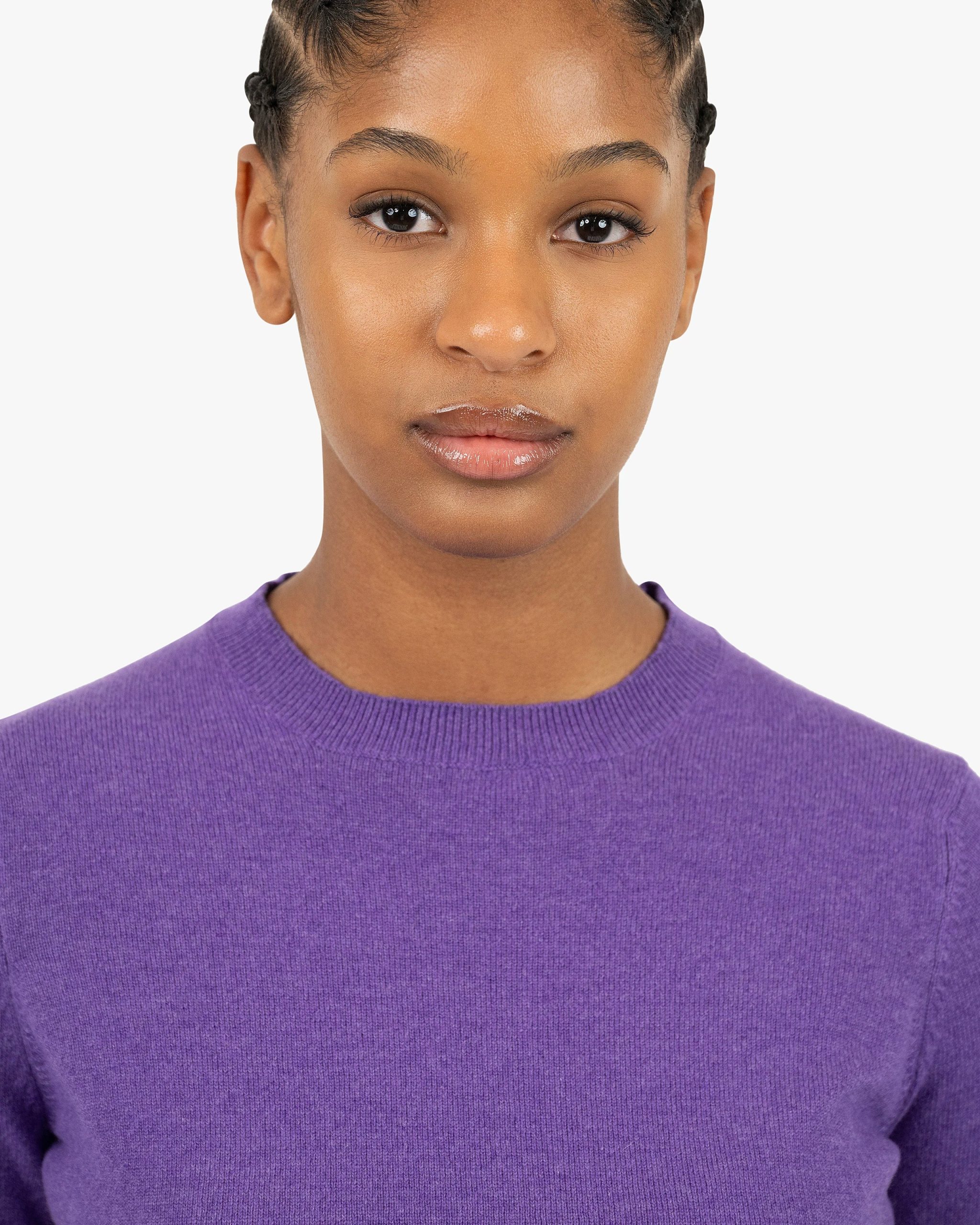 Women's Tribeca Crew Neck Sweater - Purple – Image 2