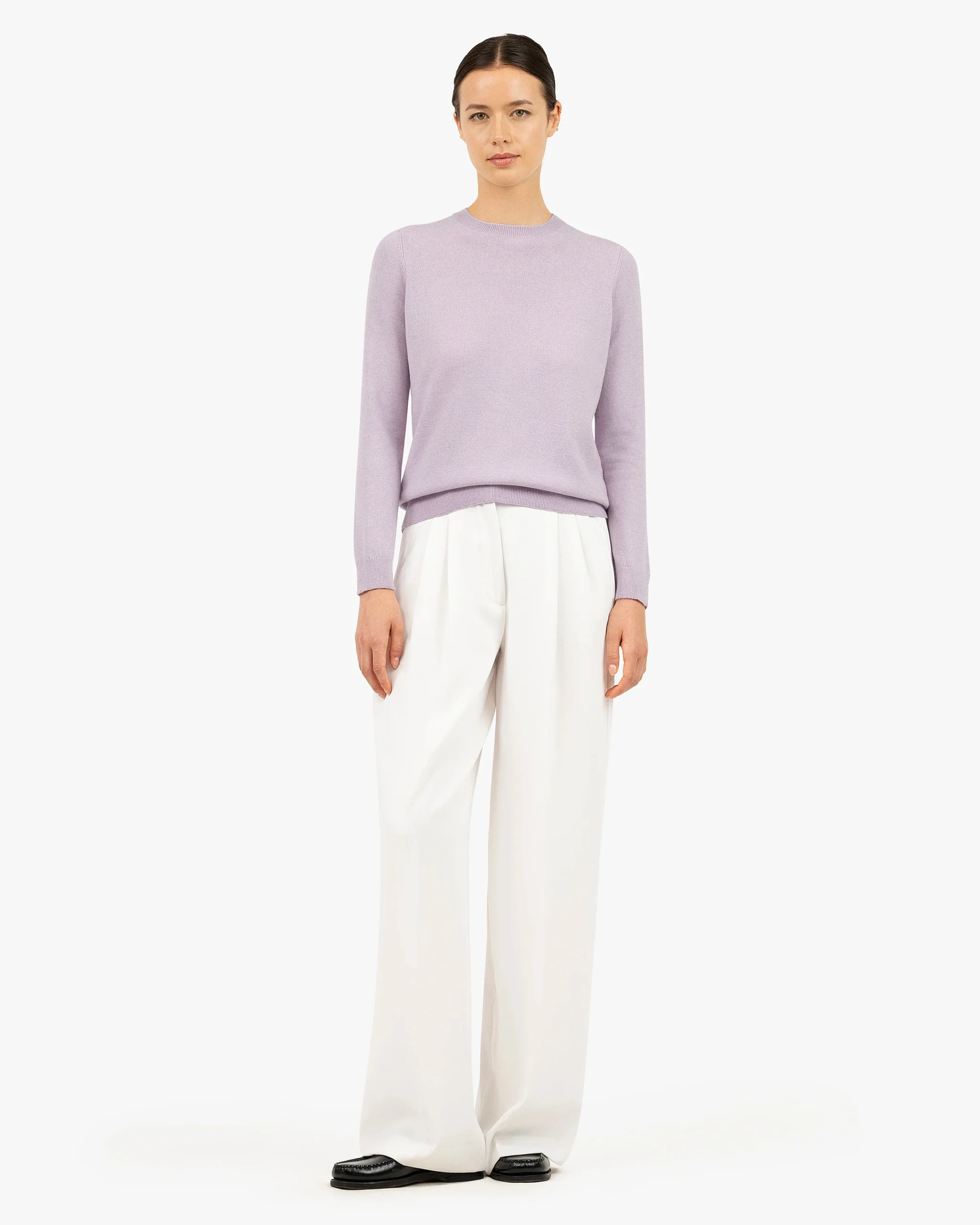 Women's Tribeca Crew Neck Sweater - Lilac