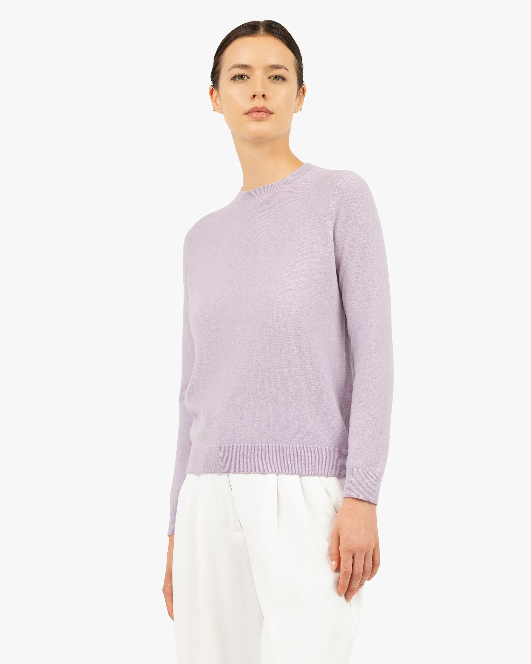 Women's Tribeca Crew Neck Sweater - Lilac – Image 3
