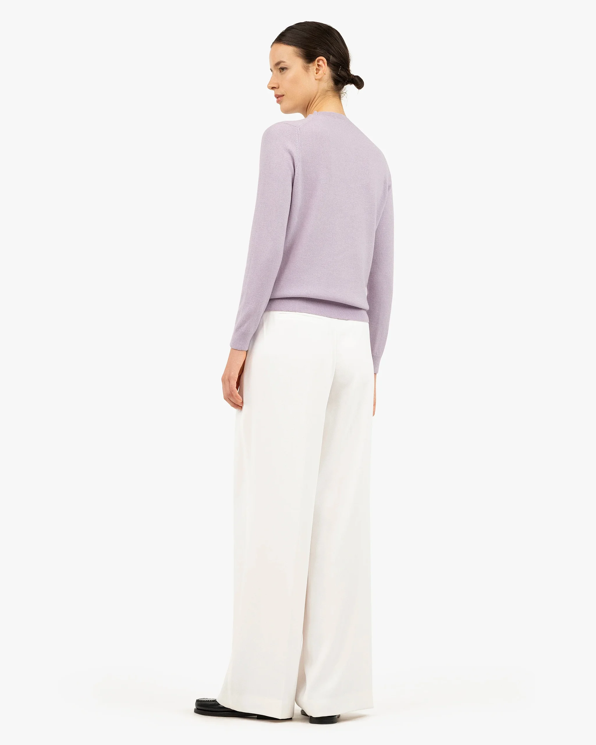 Women's Tribeca Crew Neck Sweater - Lilac – Image 4