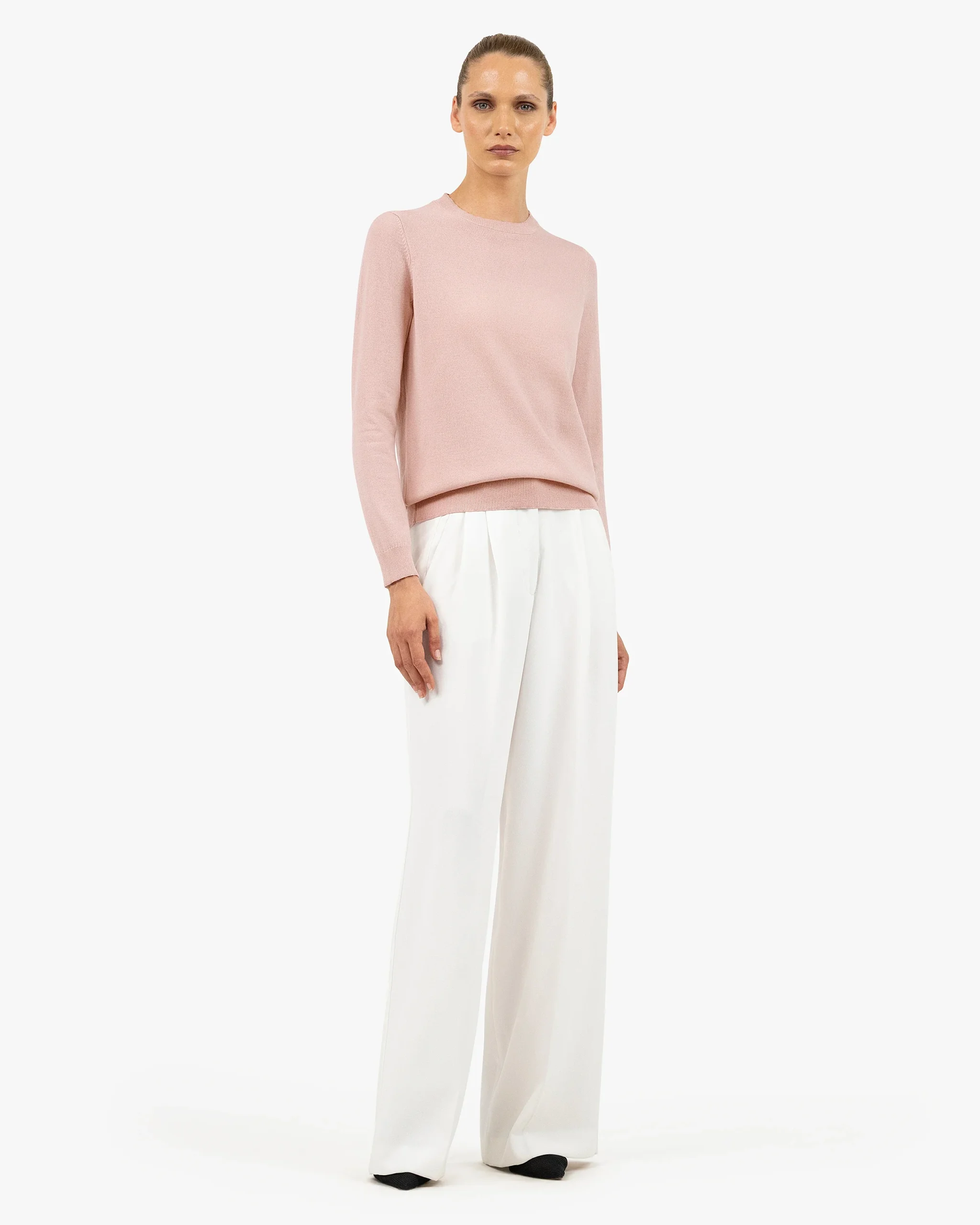 Women's Tribeca Crew Neck Sweater - Rose