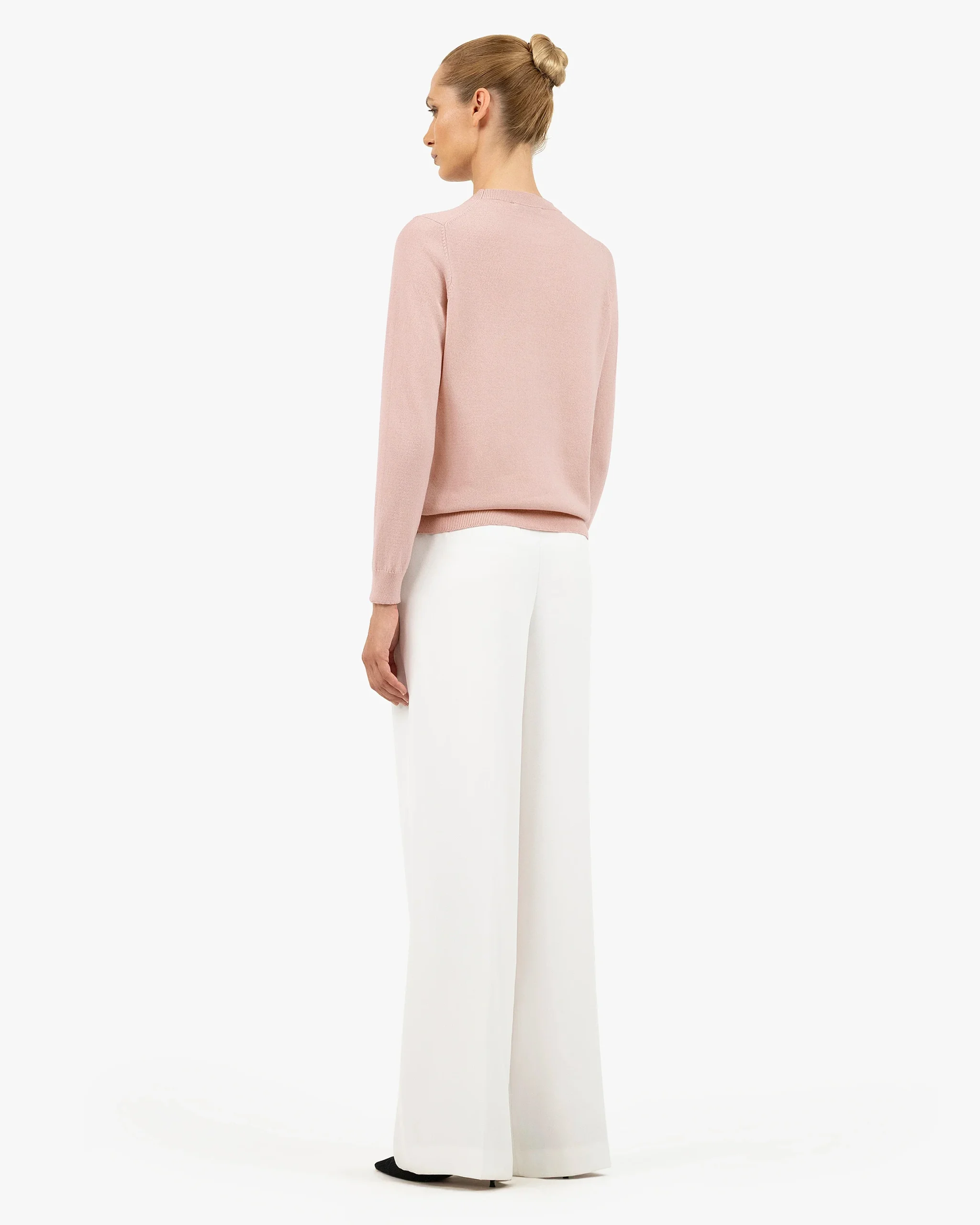 Women's Tribeca Crew Neck Sweater - Rose – Image 4
