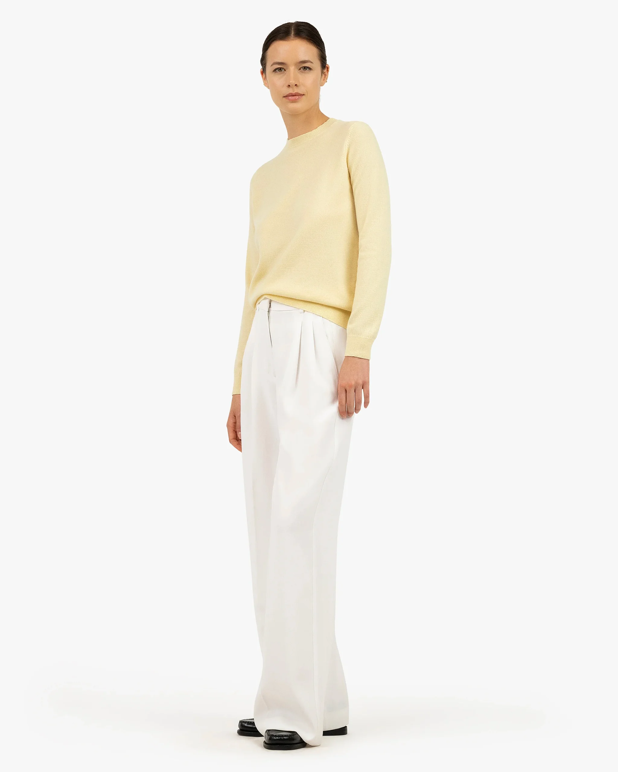 Women's Tribeca Crew Neck Sweater - Yellow