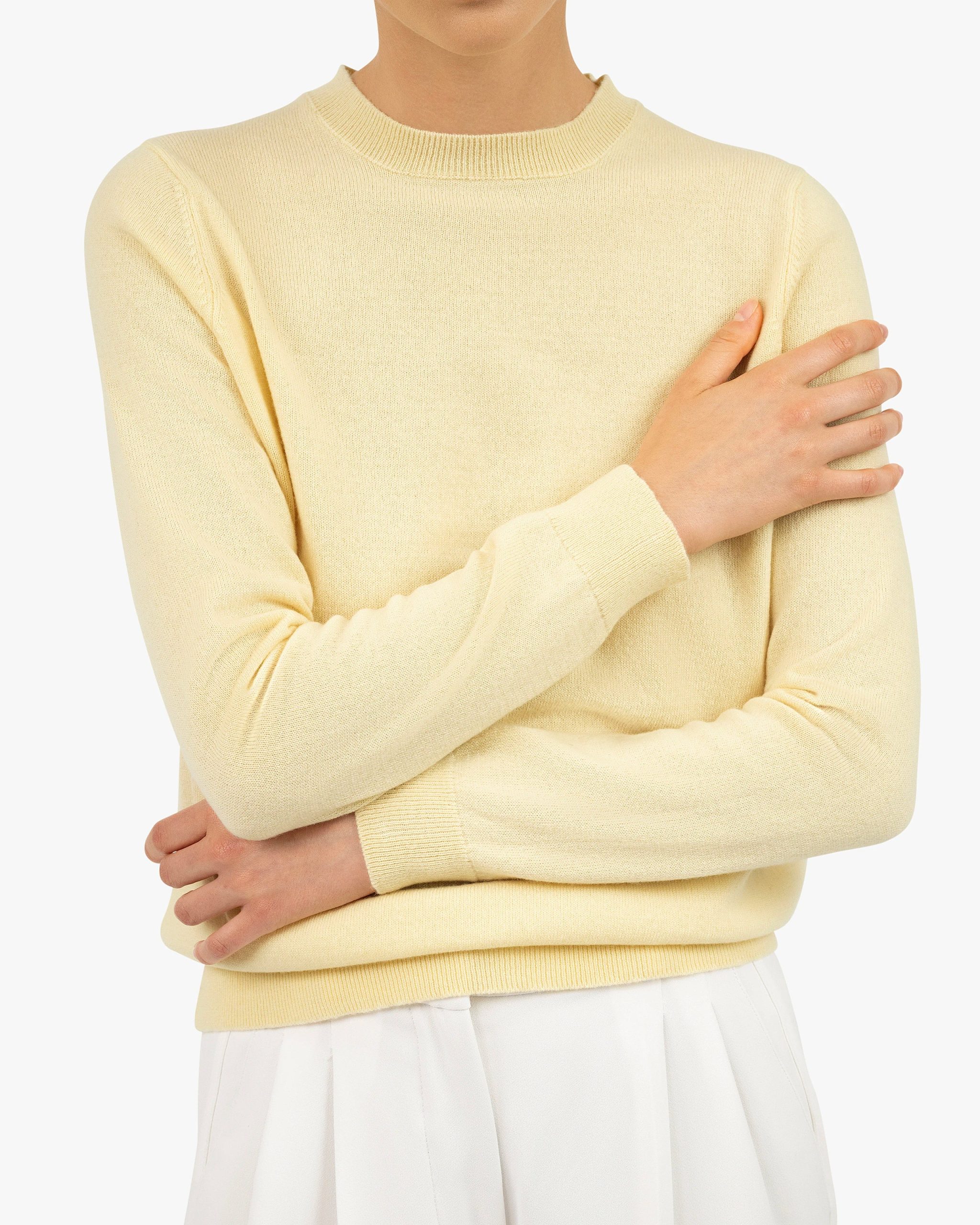 Women's Tribeca Crew Neck Sweater - Yellow – Image 2