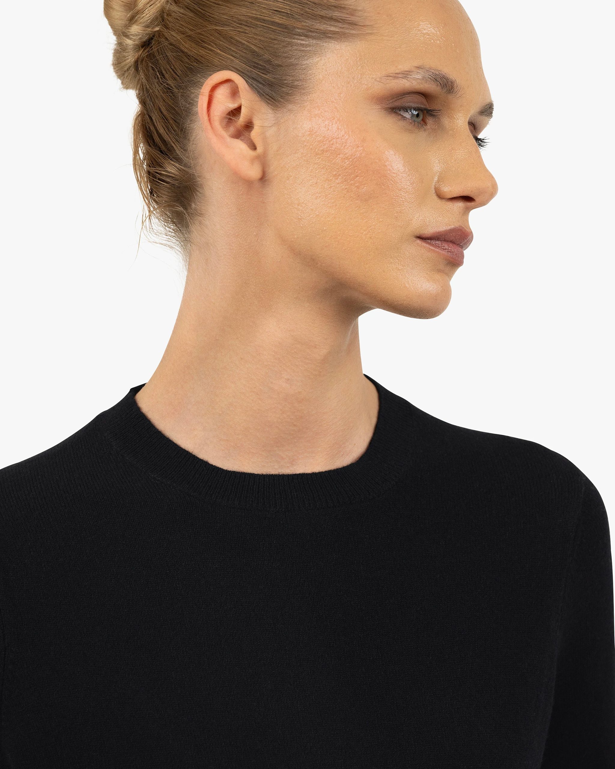 Women's Tribeca Crew Neck Sweater - Black – Image 2