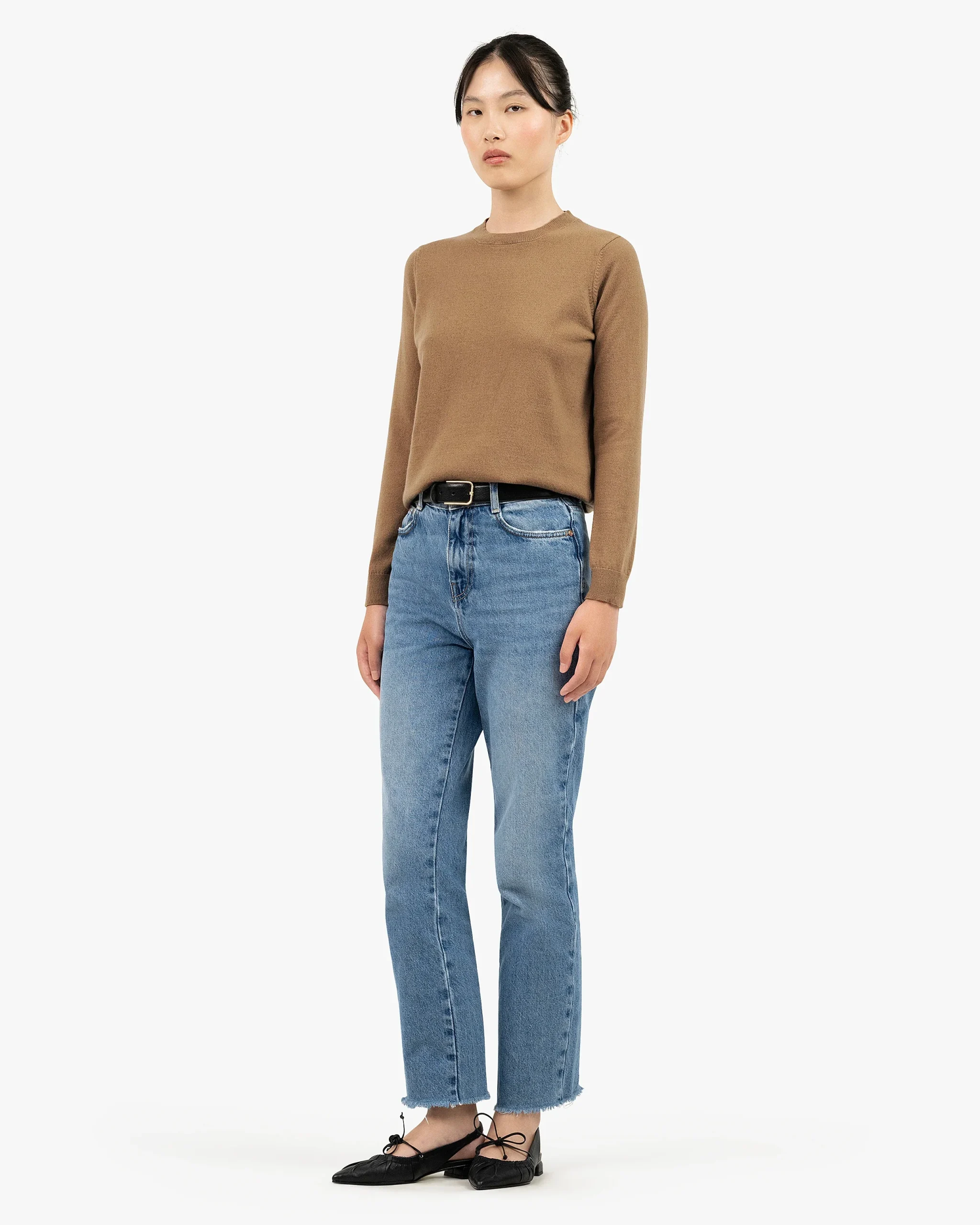 Women's Tribeca Crew Neck Sweater - Camel