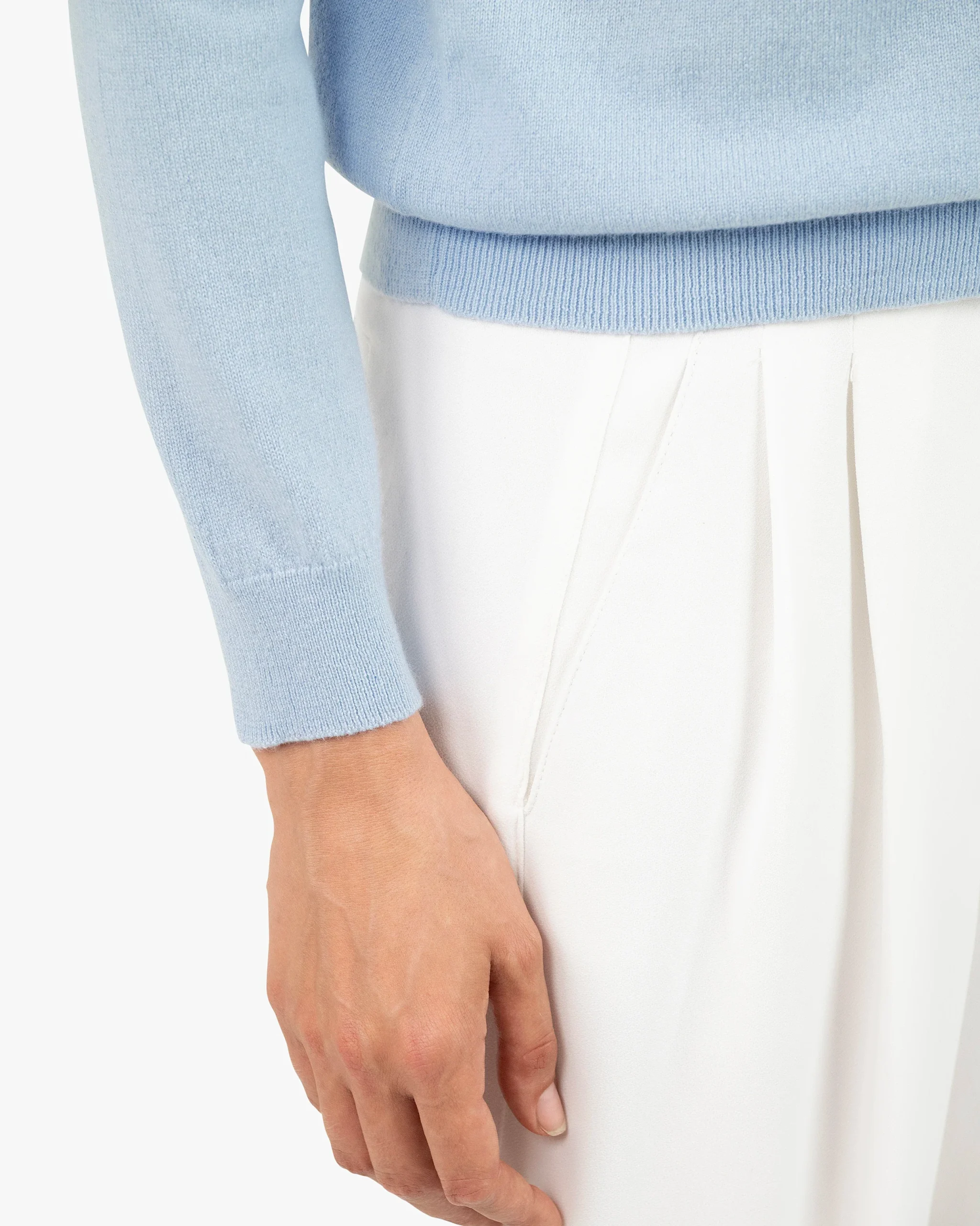 Women's Tribeca Crew Neck Sweater - Light Blue – Image 2