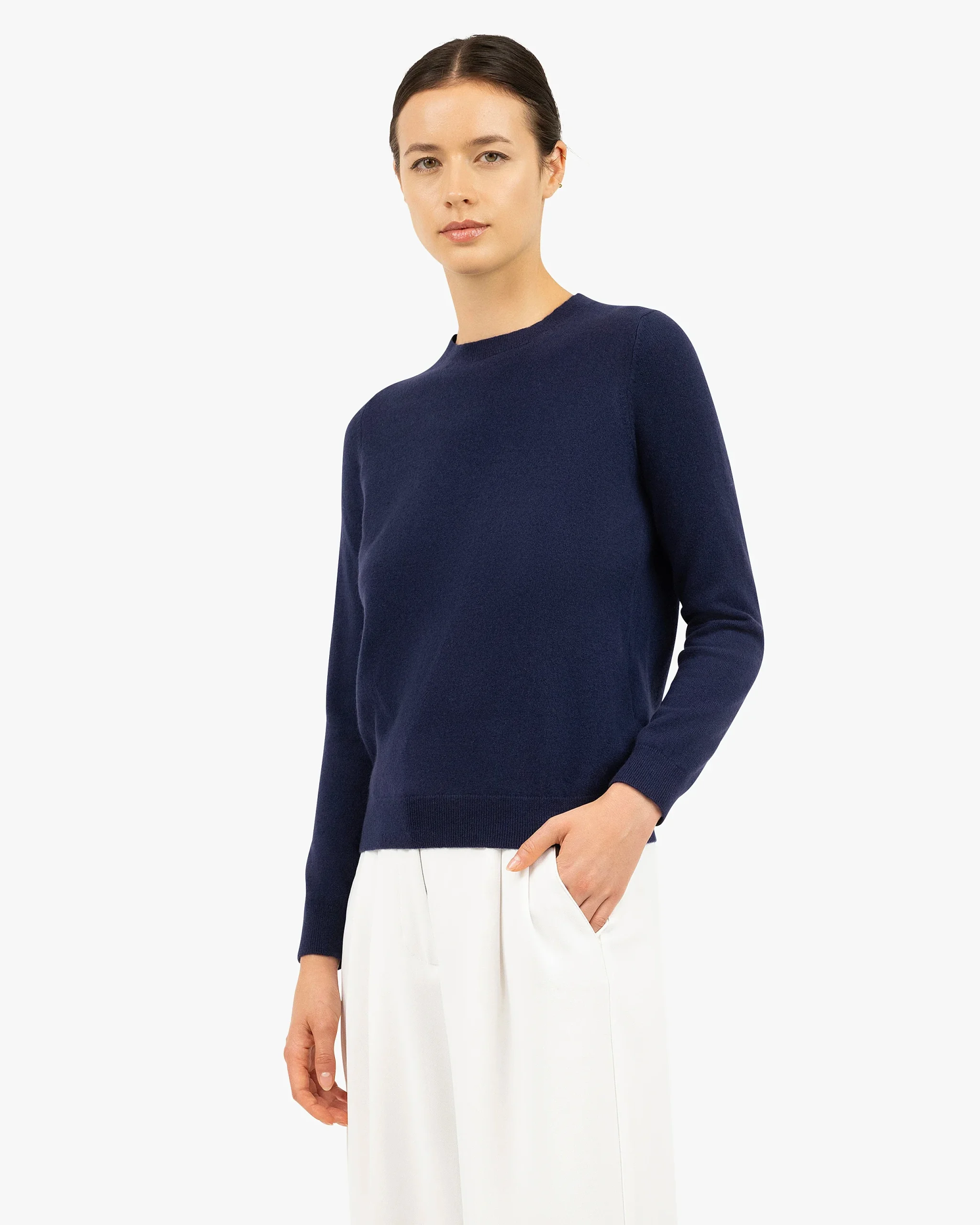 Women's Tribeca Crew Neck Sweater - Blue – Image 3