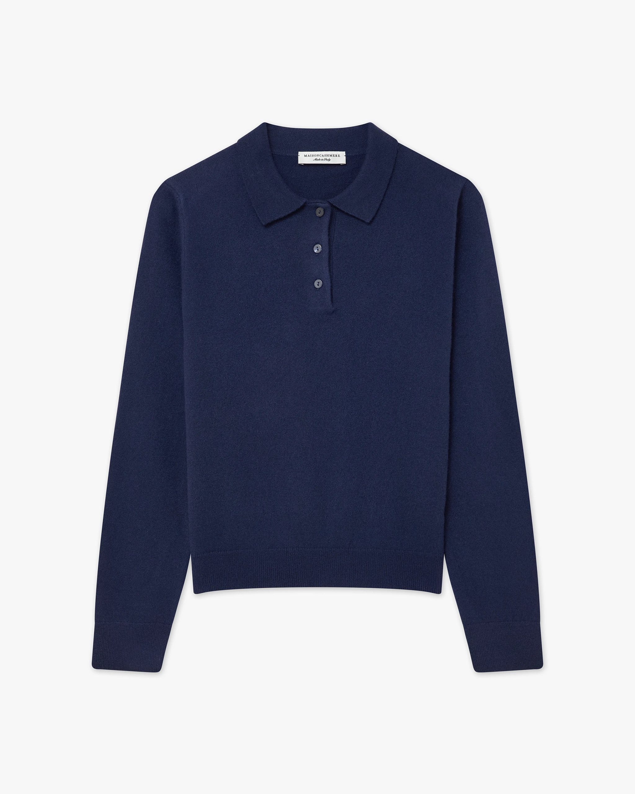 Women's Tribeca Polo Sweater - Blue – Image 5