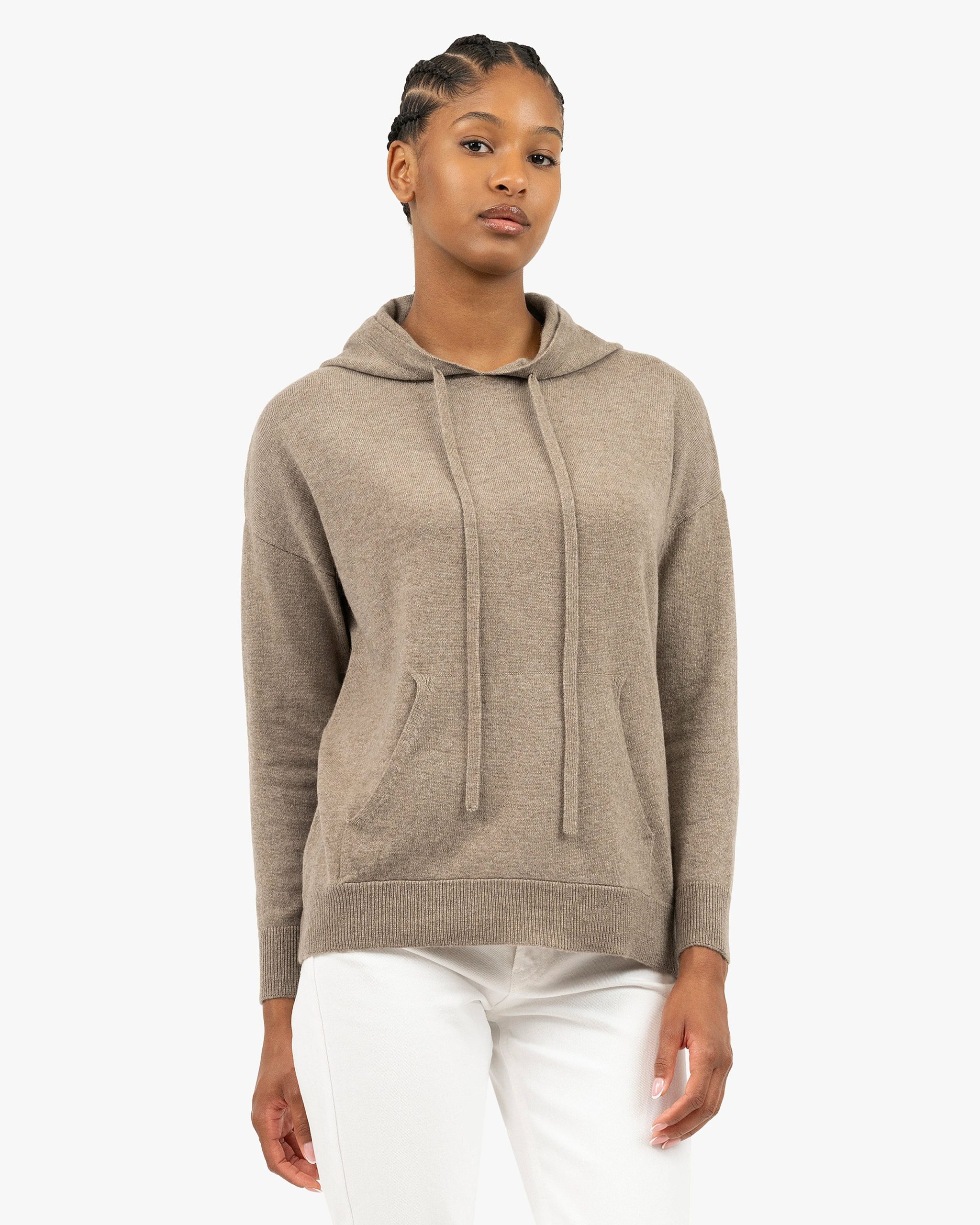 Women's Velia Maxi Hoodie - Taupe – Image 3