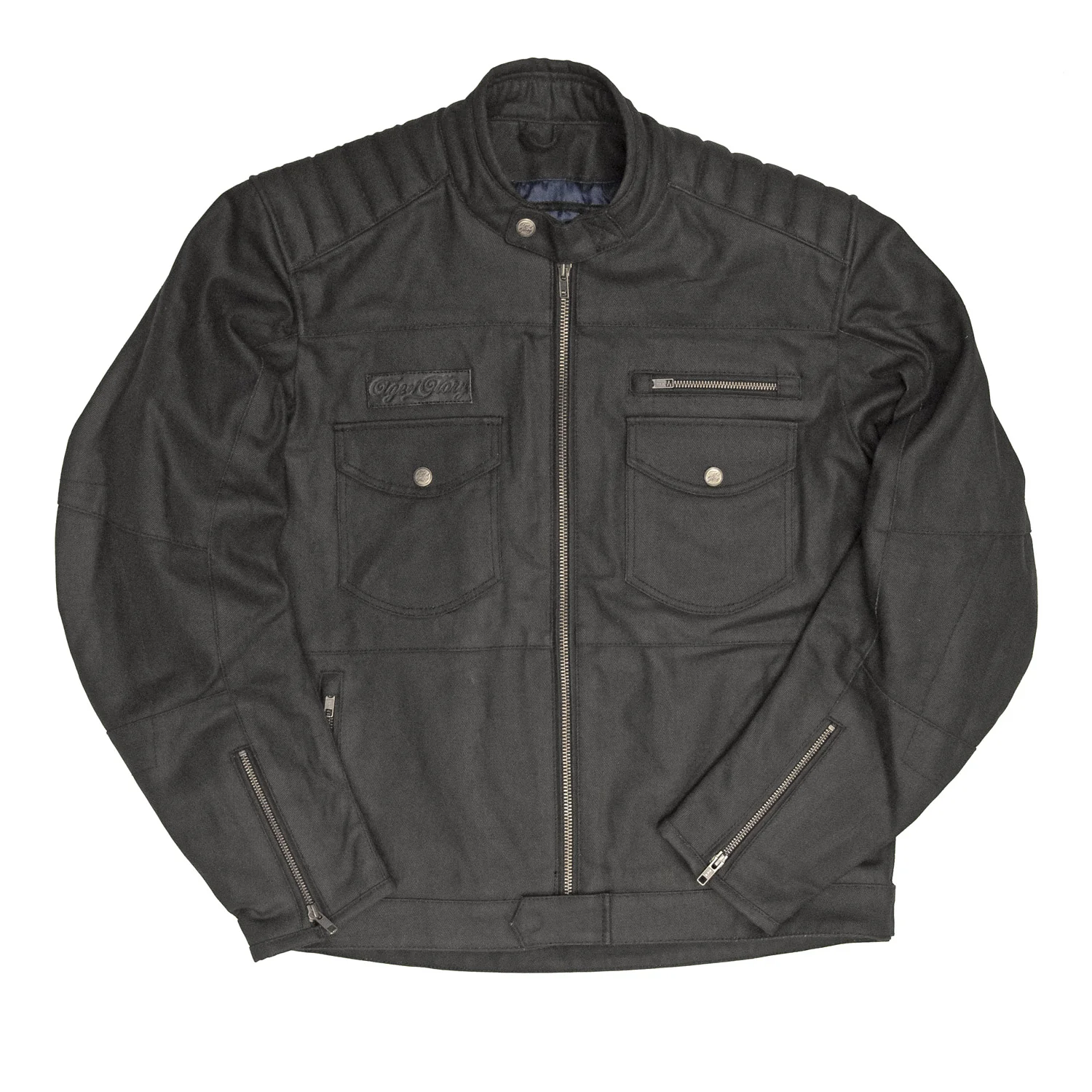 Veste Worker CE Coated Denim Jacket Black – Image 8